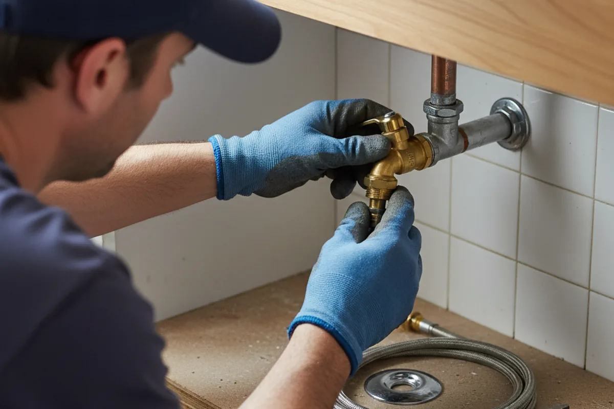 Shutoff valve and fitting work during Repiping in Jefferson Valley